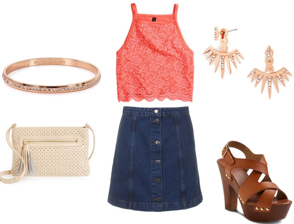 Class to Night Out: Denim Skirt - College Fashion