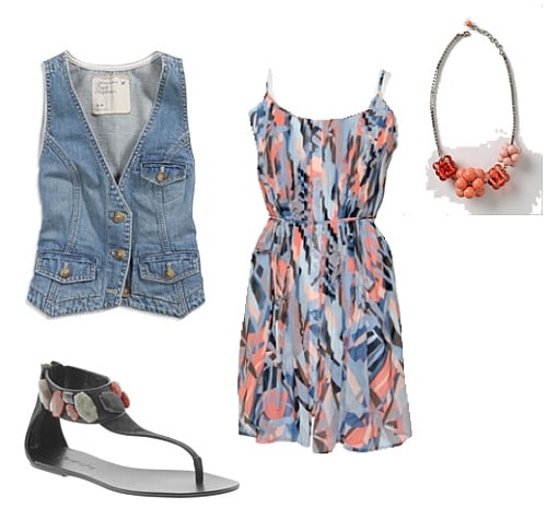 Denim vest outfit