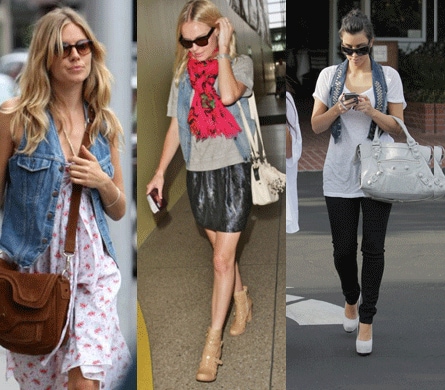 Celebs in Denim Vests