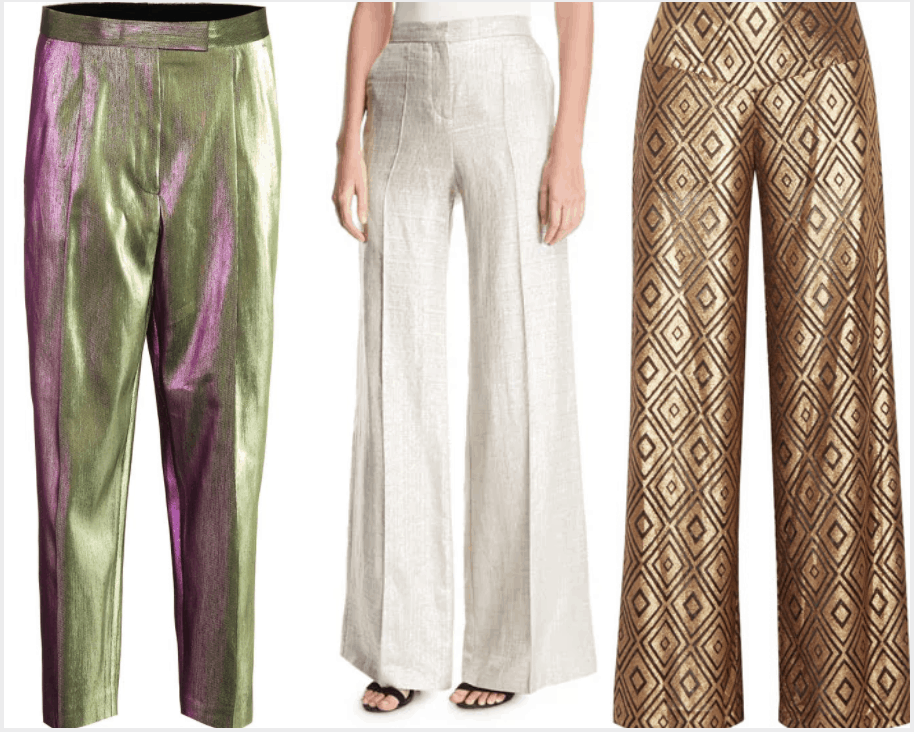 3 designer palazzo pants.