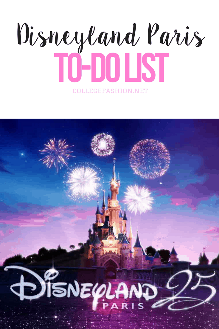 Disneyland Paris to-do list