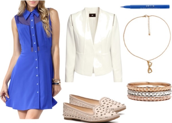 Divergent-Erudite-Blue-Paneled-Dress