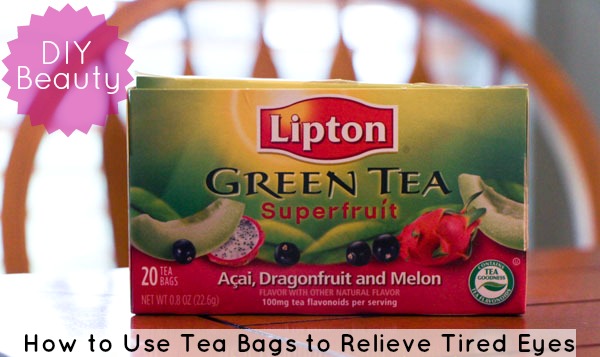 DIY Beauty: Using tea bags to relieve tired eyes