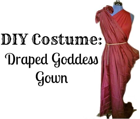 Diy Costume Tutorial No Sew Draped Goddess Gown College Fashion