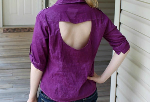 Diy cut out blouse final look