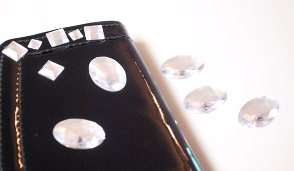 DIY embellished clutch: Step 1