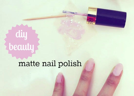 DIY your own matte nail polish