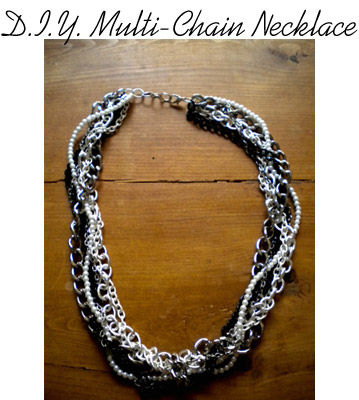 DIY Multi-Chain Necklace tutorial