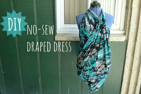 Diy Tutorial No Sew Draped Dress College Fashion