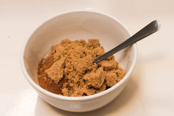 DIY pumpkin spice sugar scrub step 1