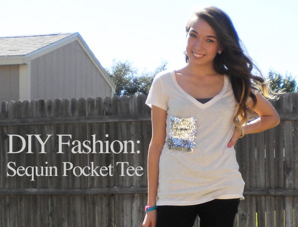 DIY Fashion: Sequin Pocket Tee