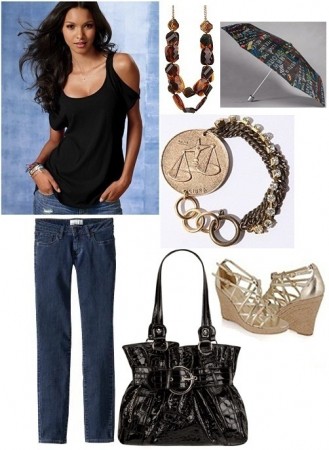 College outfit inspired by Donna Karan