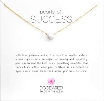 Dogeared necklace: Pearls of Success