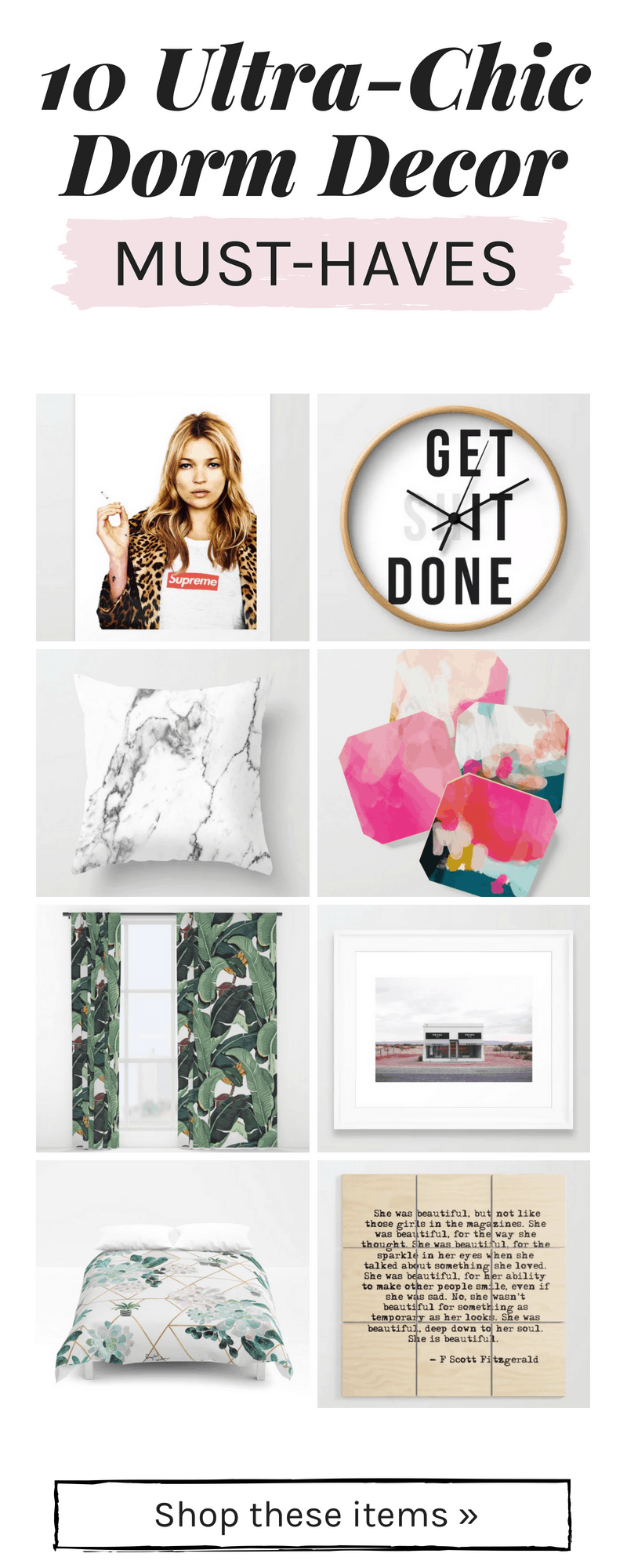 Stylish dorm decor finds from Society6