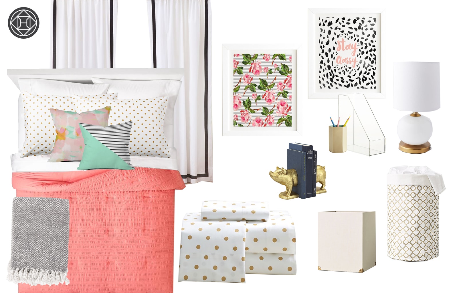 Havenly dorm room decor - social butterfly