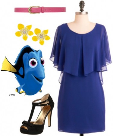 Fashion Outfit inspired by Dory from Finding Nemo