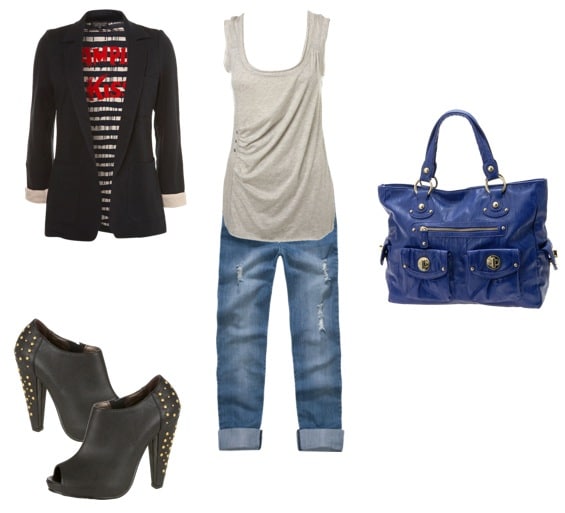 Draped shirt outfit