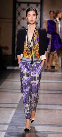 Dries Van Noten Runway Mixed Prints