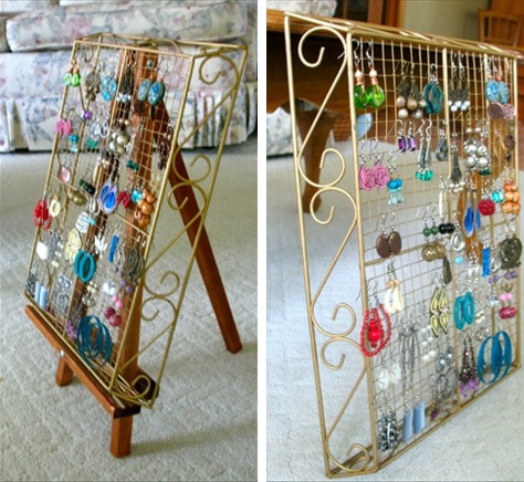 DIY earring rack