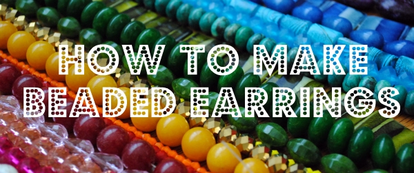How to make beaded drop earrings