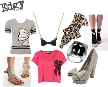 Edgy bows fashion trend