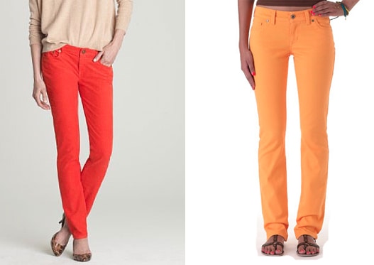 elle colored jeans