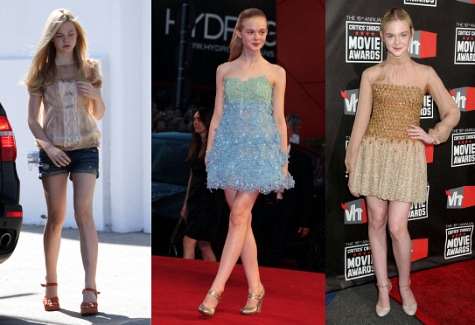 Elle Fanning Feminine Outfits