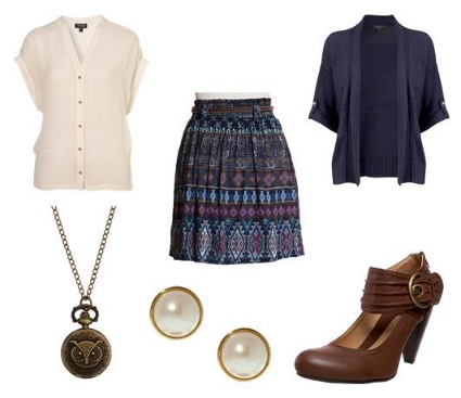 Elle Fanning School Girl Inspired Outfit