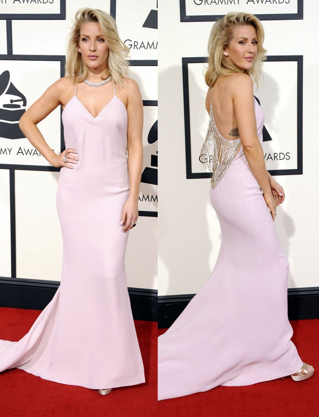 Ellie Goulding in Stella McCartney at the 2016 Grammy Awards