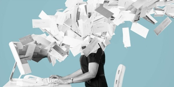 swamped with emails