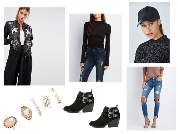 embellished jacket day outfit