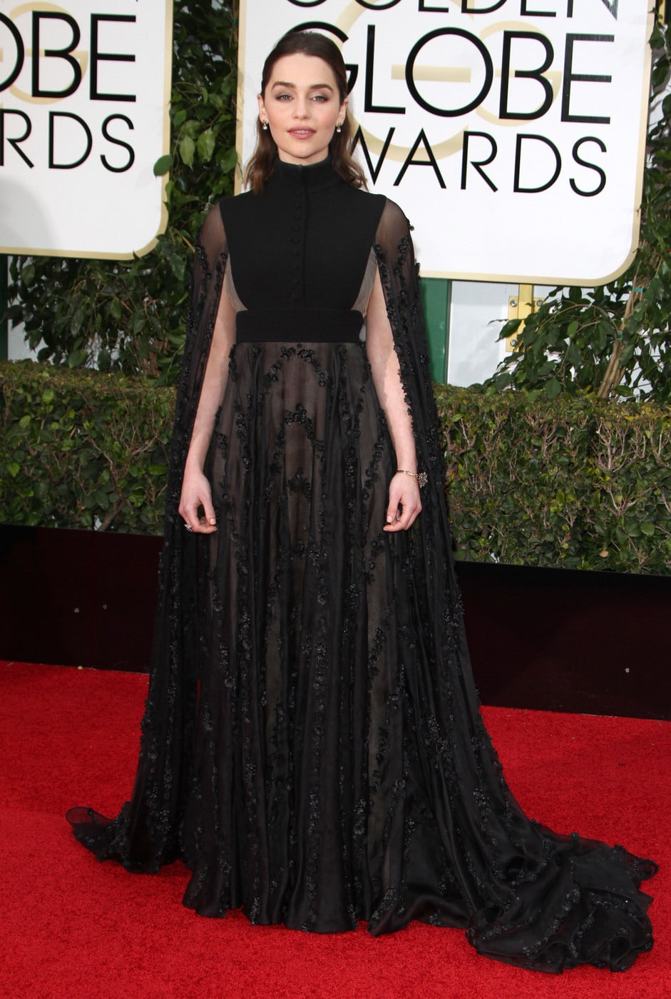 Emilia Clarke at the 2016 Golden Globes