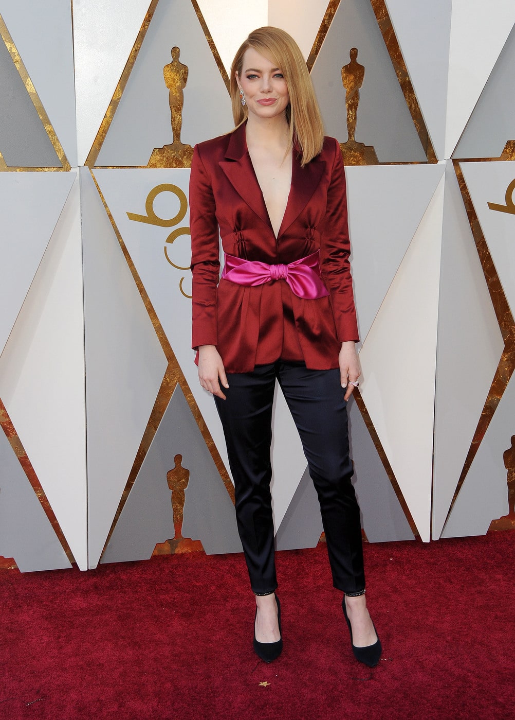 Emma Stone in Louis Vuitton at the 2018 Oscars