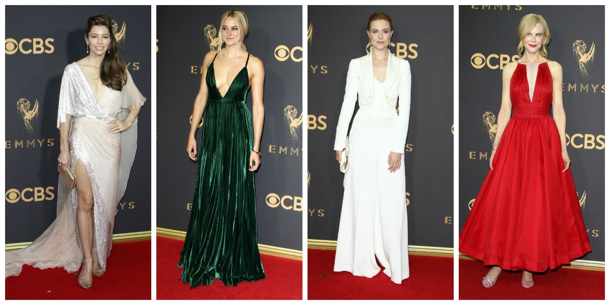 Emmys 2017 Best Dressed: Jessica Biel, Shailene Woodley, Evan Rachel Wood, Nicole Kidman