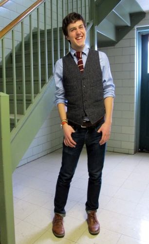 Ethan, a student fashionisto from Union College