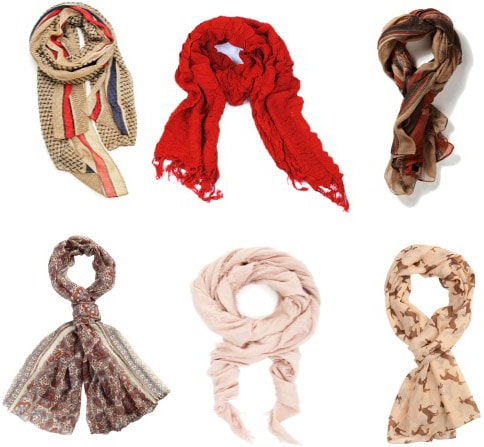 Everyday staple scarves
