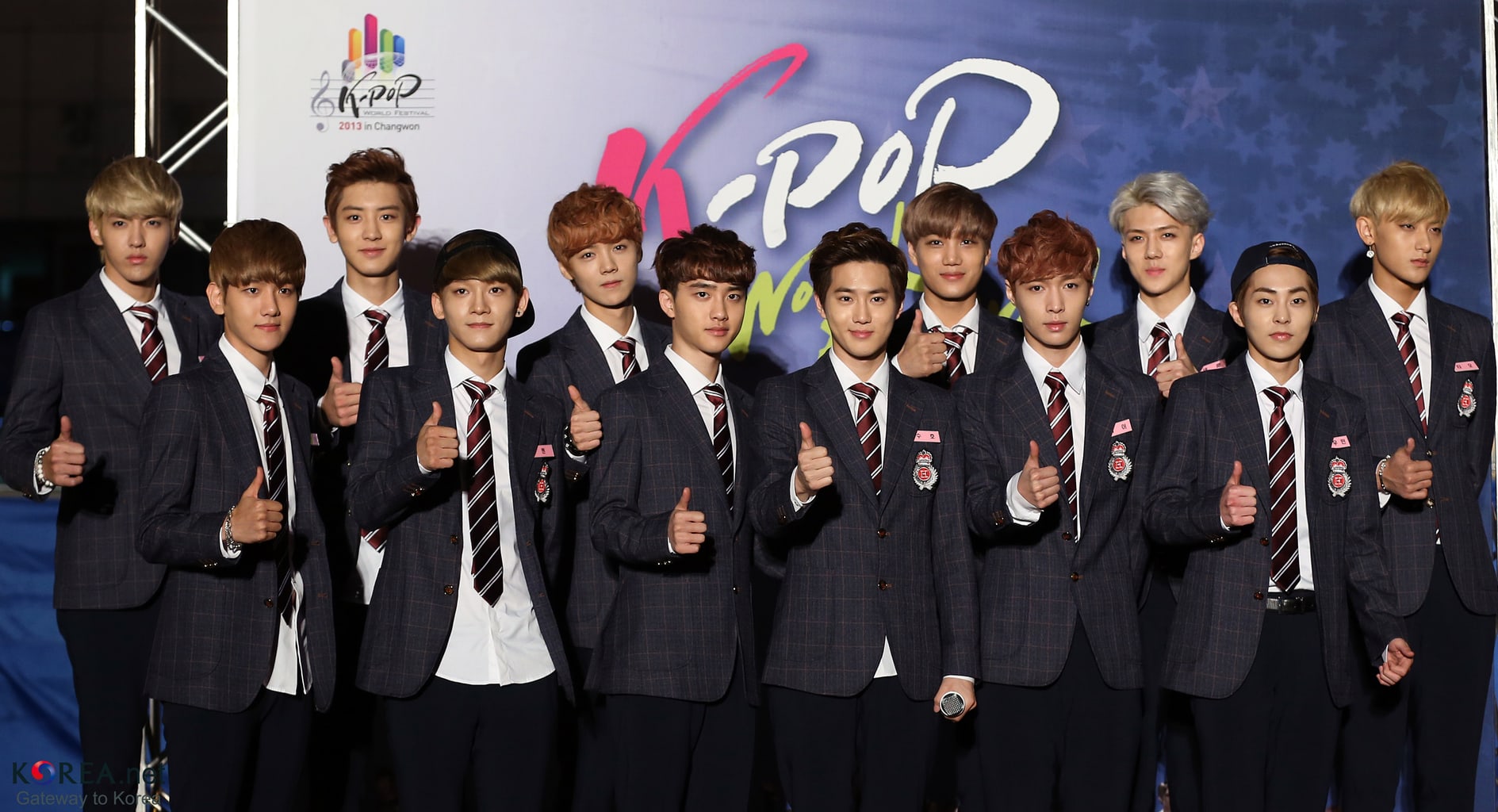 EXO at the KPop World Festival in 2013