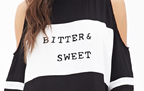F 21 tee bitter sweet