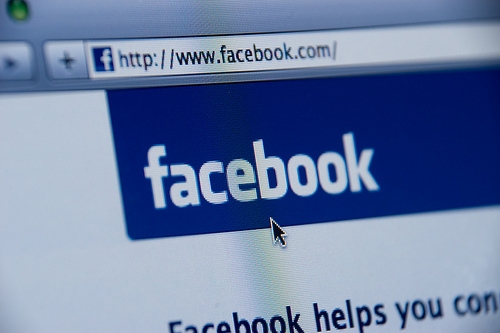 Facebook homepage