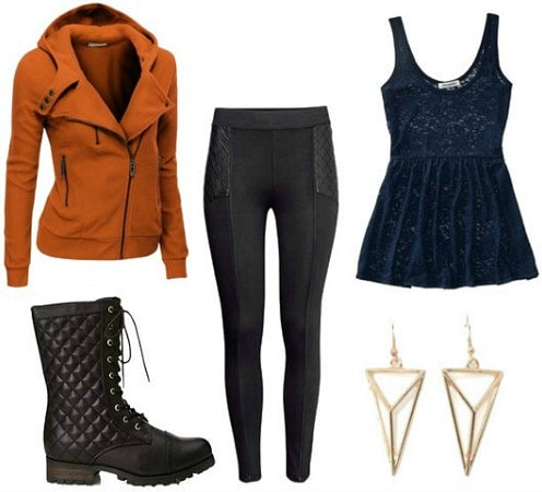 Fall hoodie jacket outfit