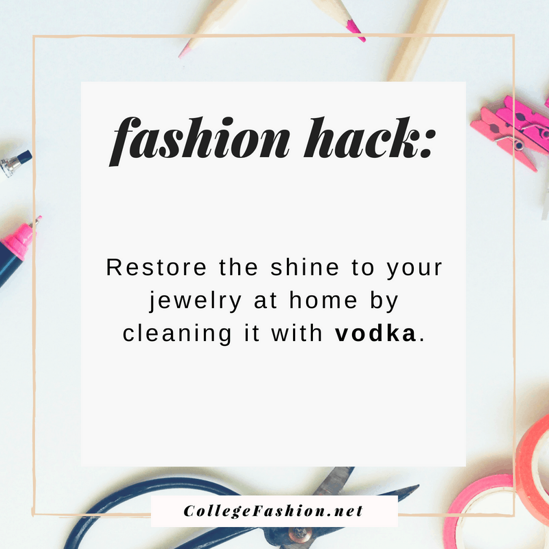 Fashion hack: Restore shine to jewelry with vodka