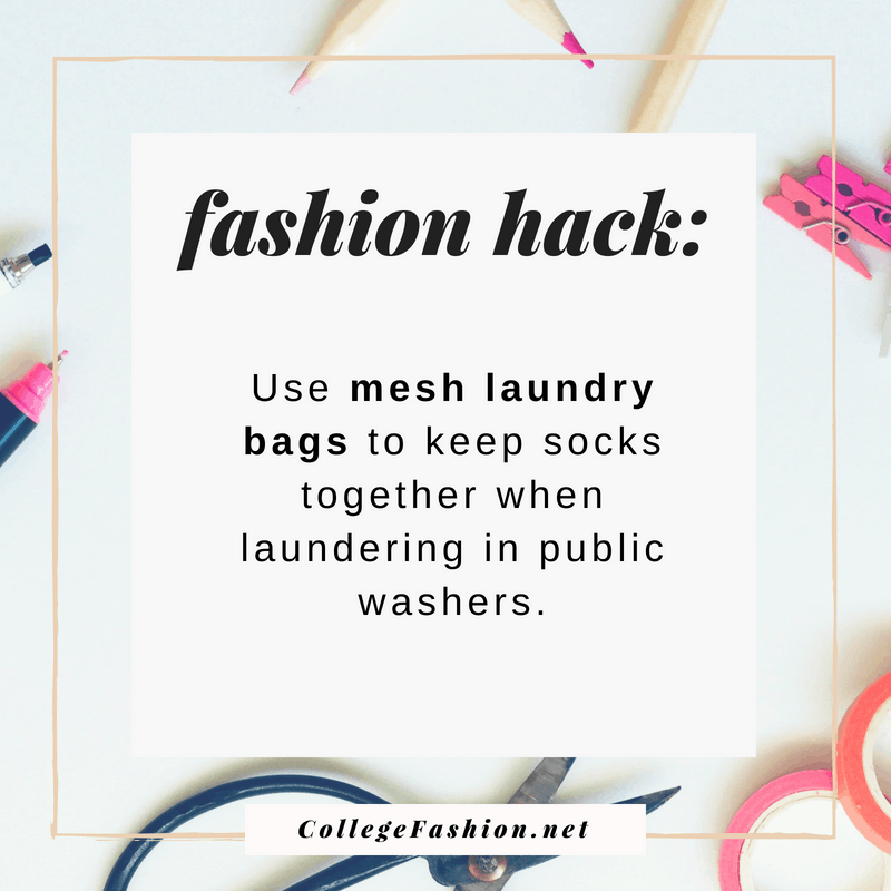 Fashion hack: Keep socks together with mesh laundry bags