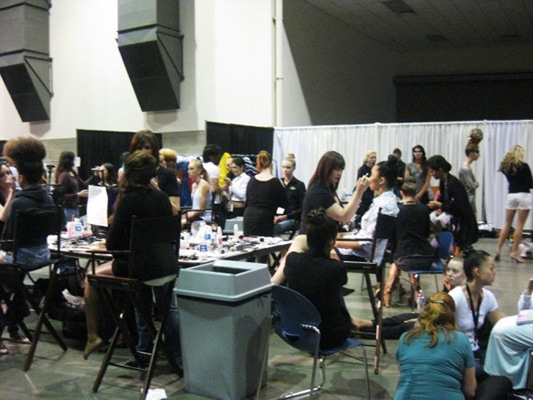 Backstage at Seattle Fashion Week