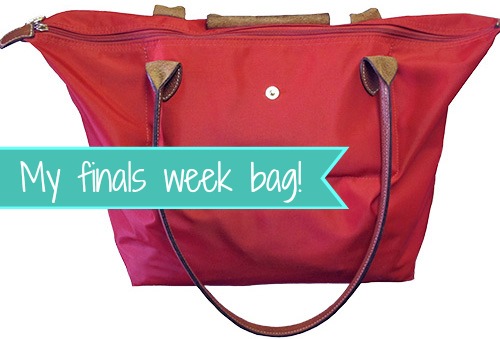 What's in my bag? Fashion school finals week edition