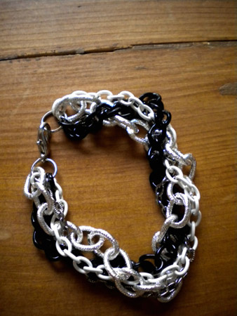 Finished DIY Chain Bracelet