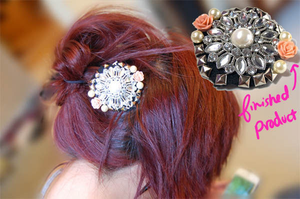 Hair best sale brooch making
