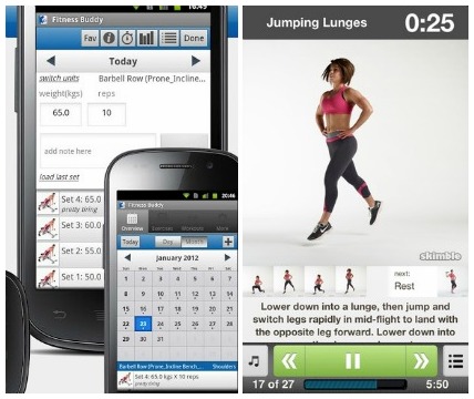Fitness apps for droid and iphone