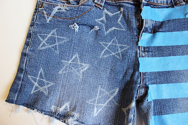 Flag shorts step two part 1