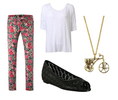 Floral Jean Outfit 1