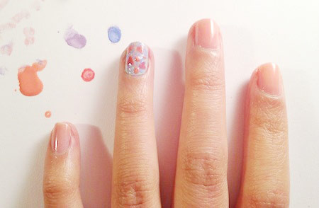 Floral nail art tutorial: Step 4